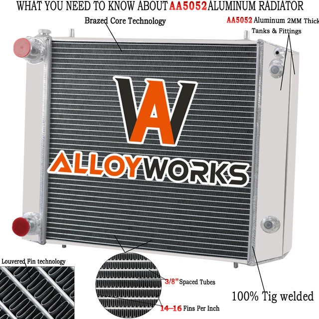 ALUMINIUM RADIATOR FOR Land Rover Defender Discovery 300TDI 90/110 AT ...