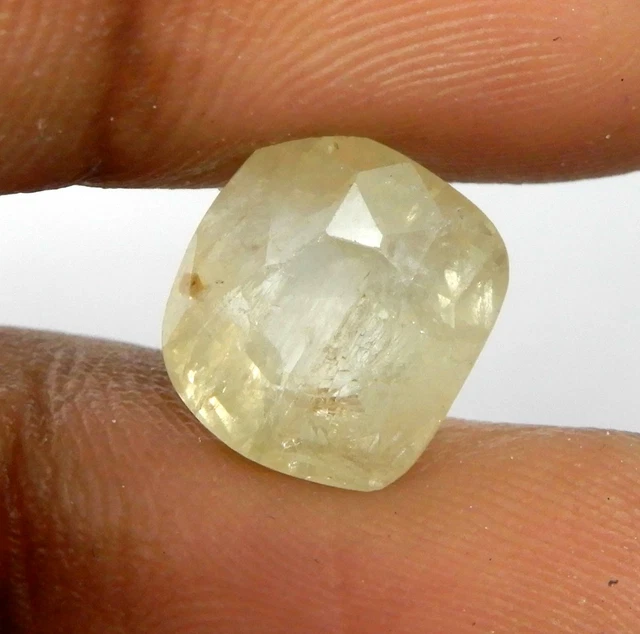 Natural Untreated EGL Certified 5.25 Cts Radiant Cut Yellow Sapphire Loose Gems
