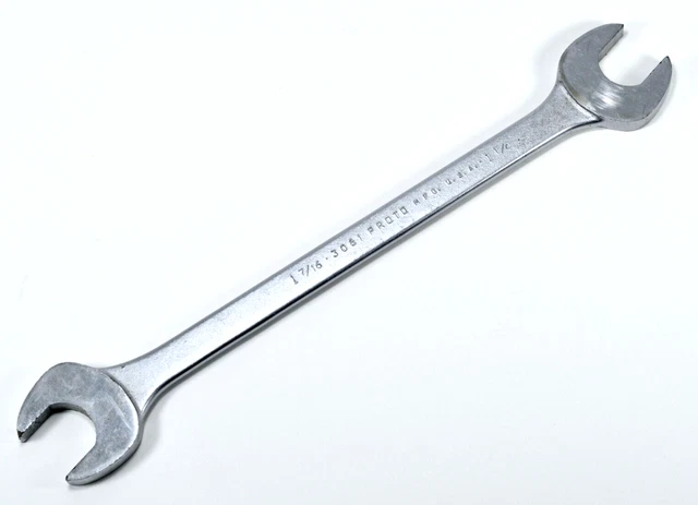 Vintage Proto 3061 Open End Wrench  1-7/16" & 1-1/4"   Made in USA