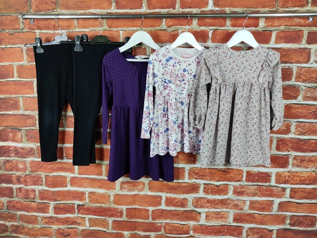 Pacchetto Abiti Ragazze Età 4-5 Anni Zara Next Neri Set 110Cm