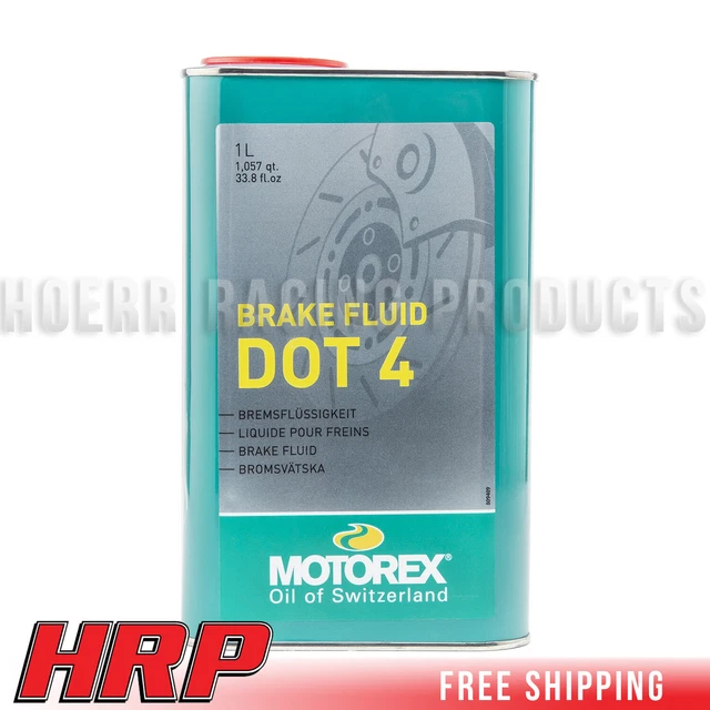 Motorex 300296 High Performance Brake Fluid Dot 4 with Optimum Braking 1L