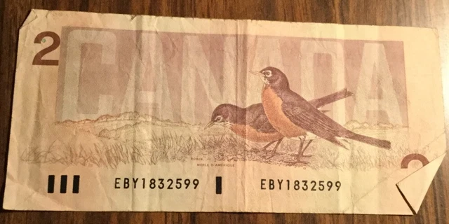 1986 BANK OF Canada Two Dollars 2$ Bank Note $8.03 - PicClick CA