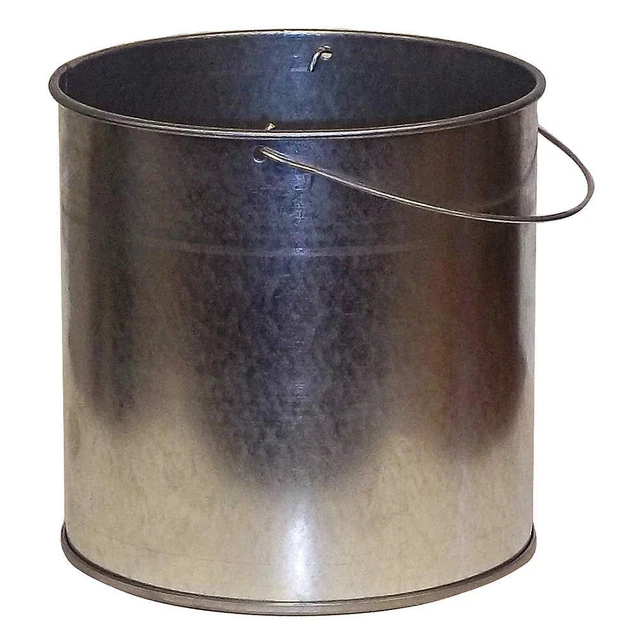 JUSTRITE 26803 Ash Pail,1 gal.,Silver
