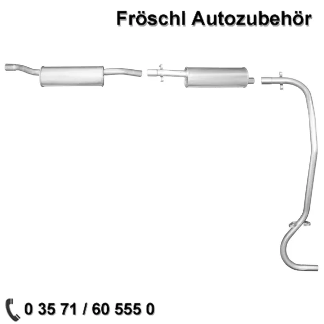 Komplette Auspuffanlage Auspuff für Fiat Ducato C25D J5 k*