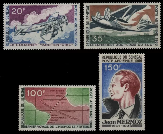 Senegal 1966 - Mi-Nr. 342-345 ** - MNH - Flugzeuge / Airplanes