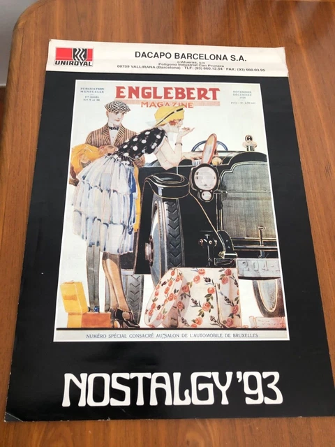 Englebert Uniroyal Calendar  1993  " Nostalgy '93 "