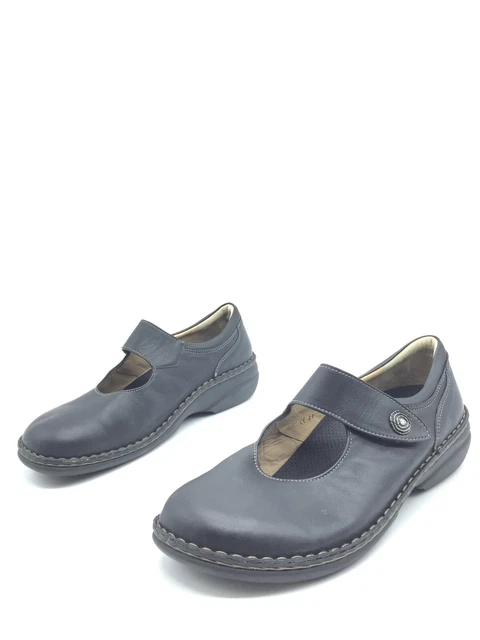 Zapatos Mary Jane Finn Comfort Laval Para Mujer - Cuero, Cierre De Velcro, Suela Plana
