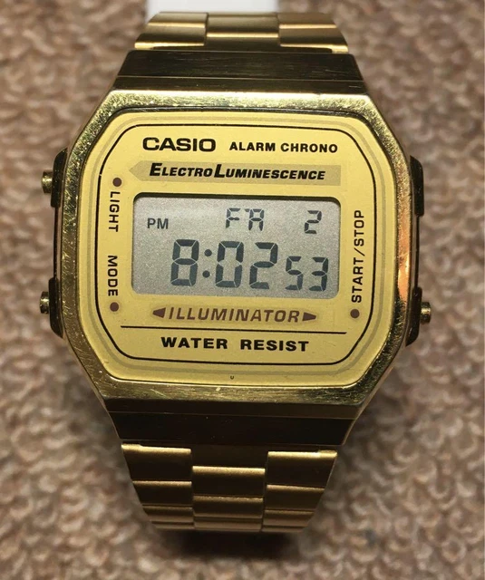 Casio A168 Gold Digital Watch Cheap