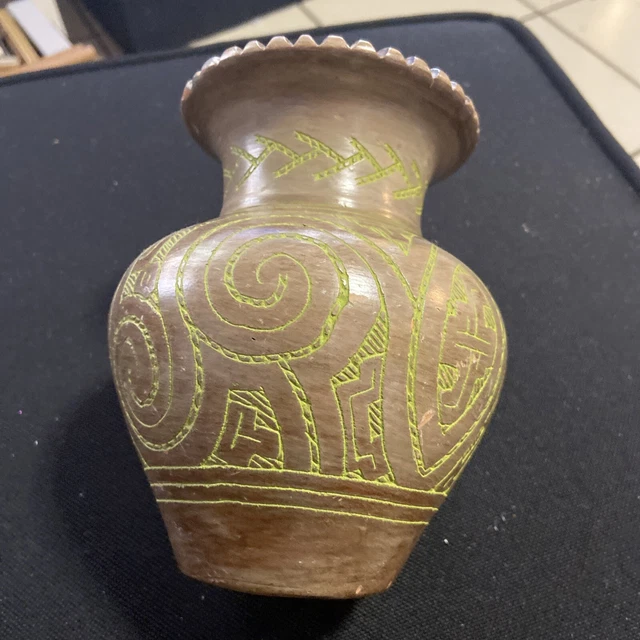 Pottery Jug From Amazon Indians Of Brazil