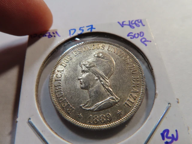 D57 Brazil 1899 500 Reis BU