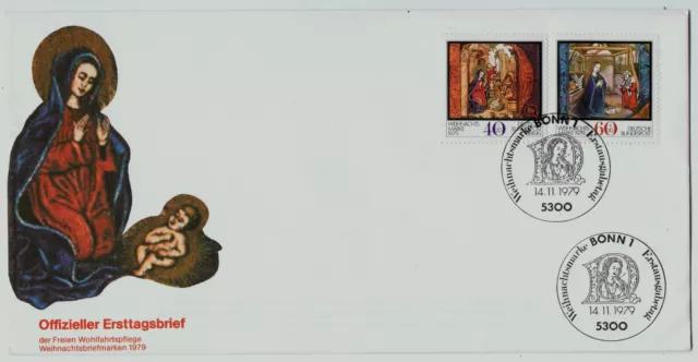 BRD Mi.- Nr. 1032 und Berlin 613 auf FDC