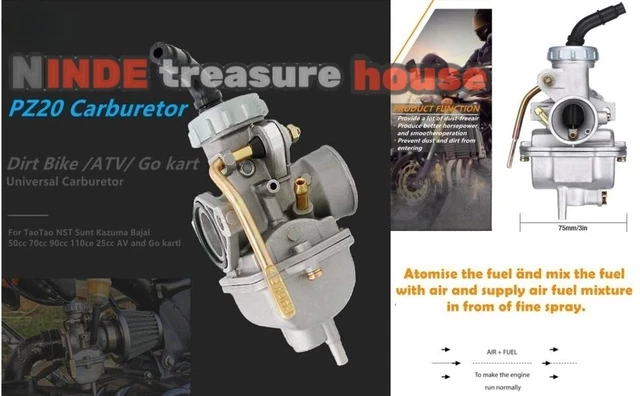 Carburetor for 50cc 70cc 90cc 110cc 125cc 135cc PZ ATV Quad Go kart SUNL TAOTAO