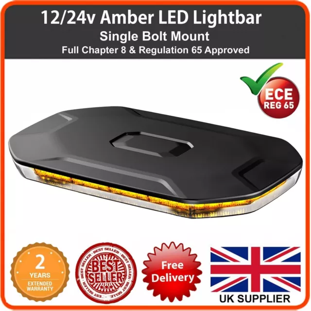 Amber Flashing Recovery lightbar Beacon Light Bar 12v 24v warning truck led