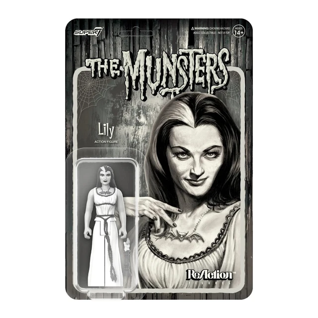 Lily The Munsters Grayscale Super7 Reaction Action Figure