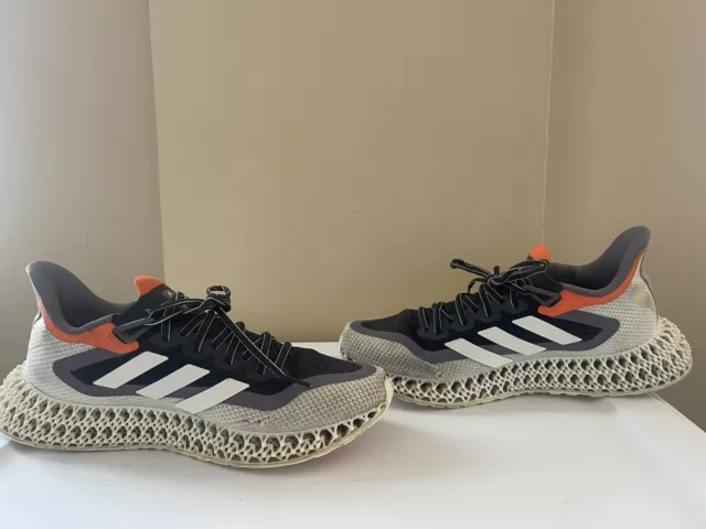 Size 10 - Adidas 4DFWD 2 Carbon Zero Metallic Orange