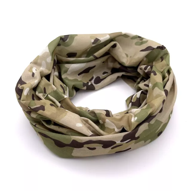 Tactical Headover Snood Wrap Scarf Neck Gaiter Mens Military Army Cadet Camo MTP