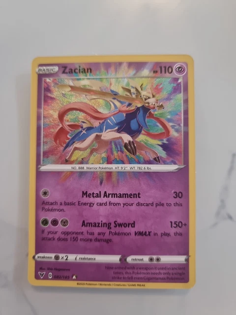 Pokémon TCG Zacian Vivid Voltage 082/185 Holo Amazing Rare