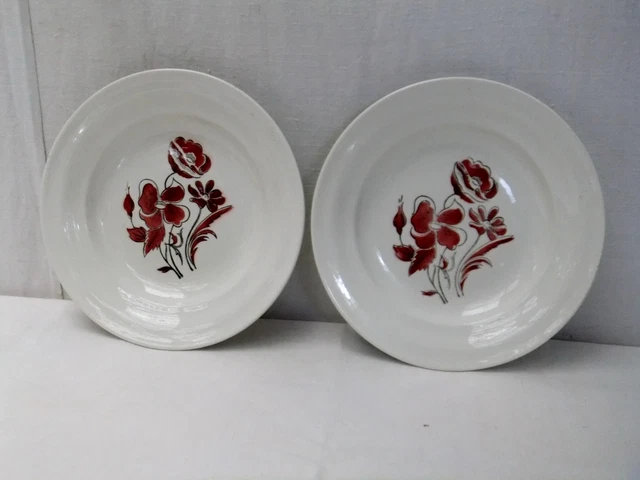 Grand Service De Table 69 Pièces St Amand - Modèle Hamage (Années 30, Porcelaine) - Occasion