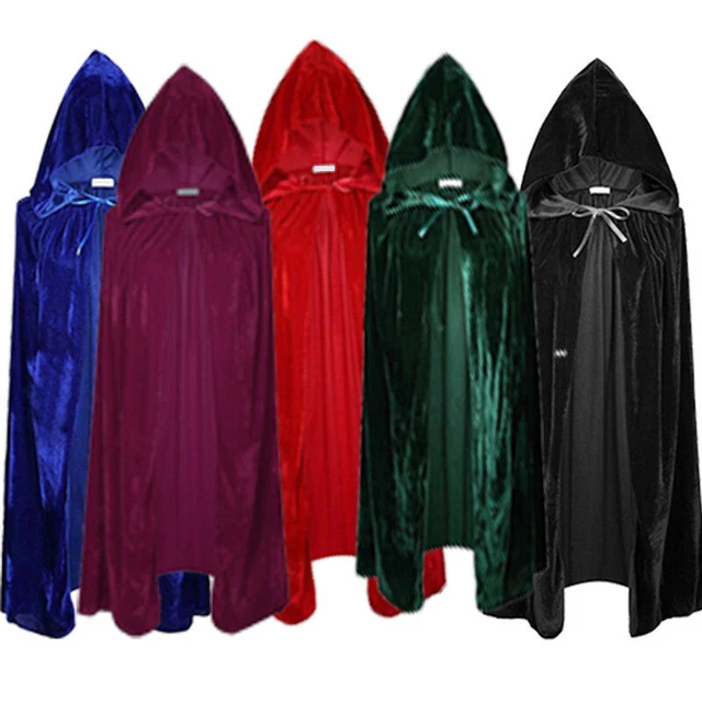 Costumi Halloween Adulto Unisex Velluto Cappuccetto Cappuccetto Abito Fantasioso Cosplay C.H7