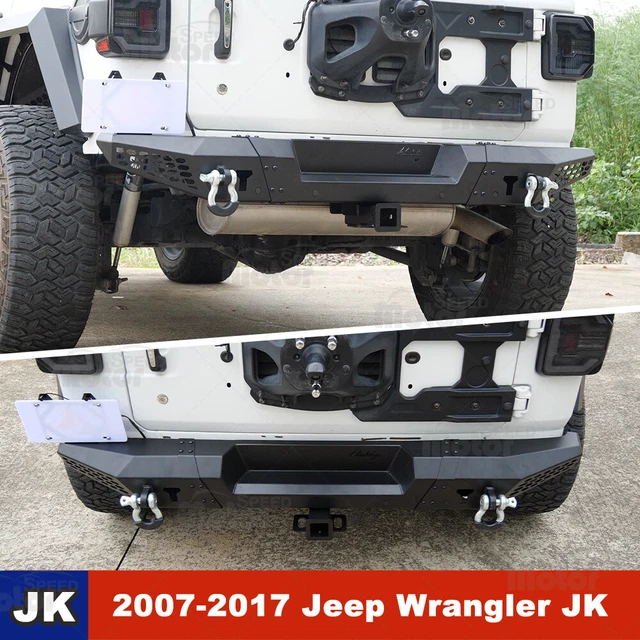 FOR 20182022 JEEP Wrangler JL JLU Rear Bumper w/Dring Shackle Steel