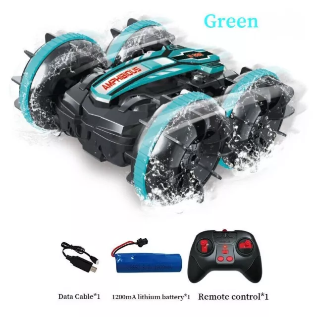 2.4GHZ Amphibious Double-sided Tumbling Remote Control Car Stunt Kid's Toy Boy