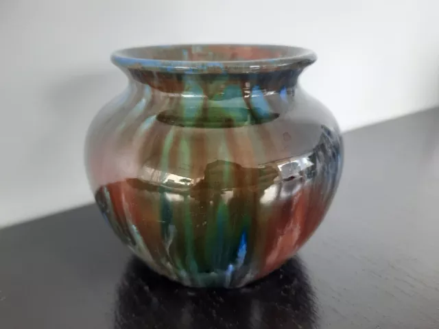 Regal Mashman 1930s Australian Pottery, Shape No. 4, Multi-coloured, Blue Green