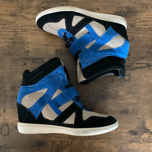 Skechers Womens Shoes 8.5 SCH 3 Hidden Wedges Blue Black Comfort Sneakers Strap Skechers Womens Shoes 8.5 SCH 3 Hidden Wedges Blue Black Comfort Sneakers Strap