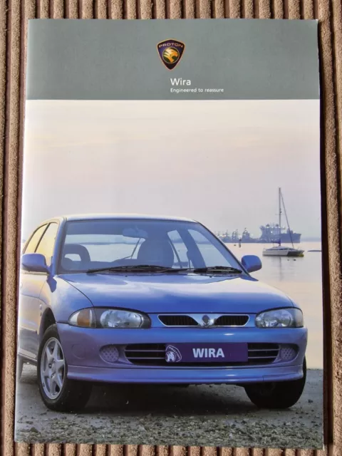 Proton Satria / Wira Dual Brochure from 2003-04 Spec Performance Review bhp mpg