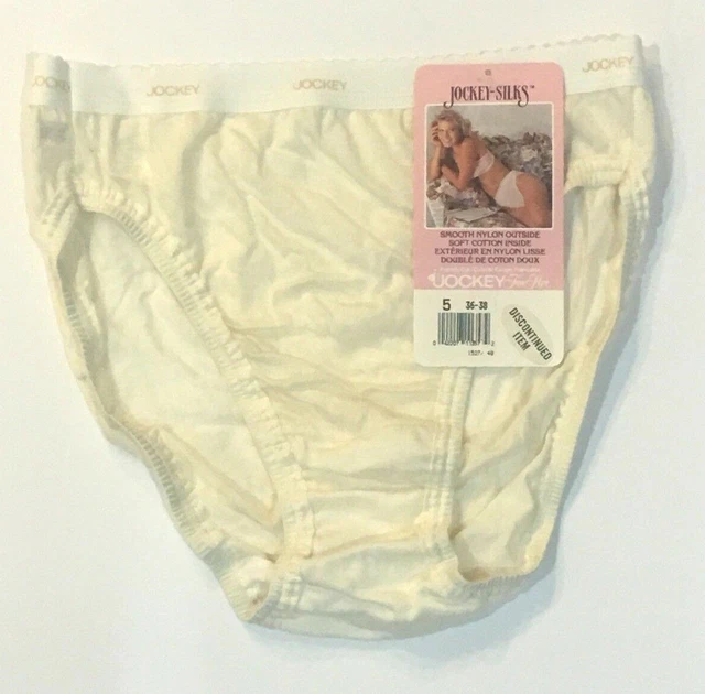 NWT SIZE 5 Vtg Jockey Silks French Cut Bikini Panties Nylon/Cotton High