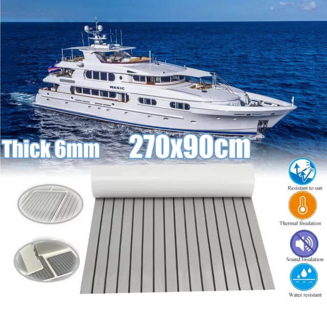 270×90cm Boat Decking EVA Foam Sheet Marine Yacht Teak Flooring Carpet