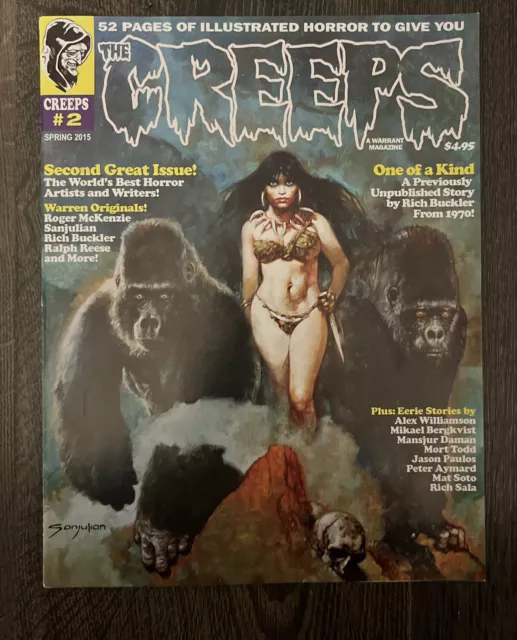 the Creeps #2 Spring 2015  Warrant Horror Comic Magazine (Sanjulian, McKenzie NM