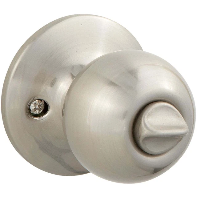 Steel Pro Brushed Nickel Bed & Bath Door Knob TWX210B Steel Pro TWX210B