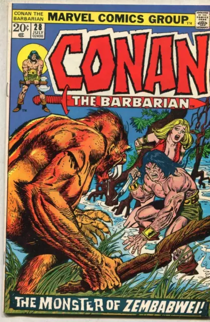 Conan The Barbarian 28 VF/NM SA