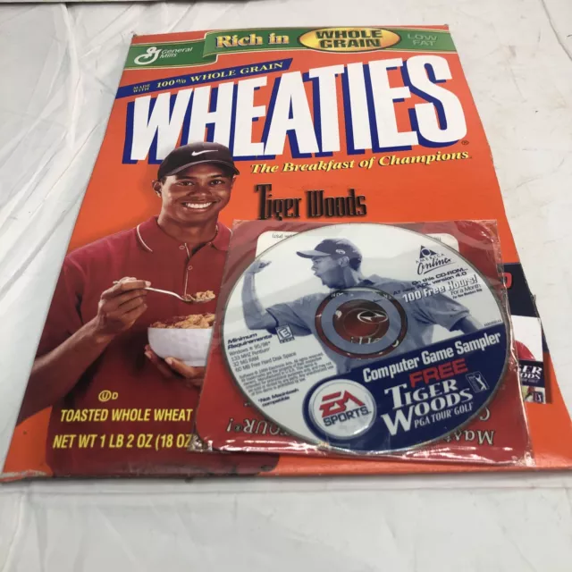 Highly Collectible Tiger Woods Wheaties Box - 1999 Vintage & RARE