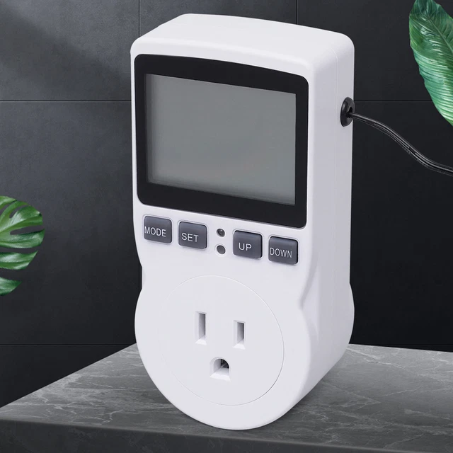 DIGITAL PLUG IN Thermostat Timer Switch Socket Temperature Controller