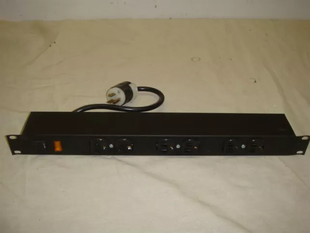 Sl Waber 903Cb Rack Mounted Power Tap 6 Outlet 125V-Ac 15A Amp Power Supply