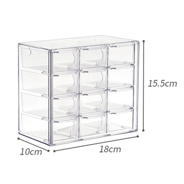 Mini organizador de cajones para escritorio, caja organizadora de perlas, manualidades
