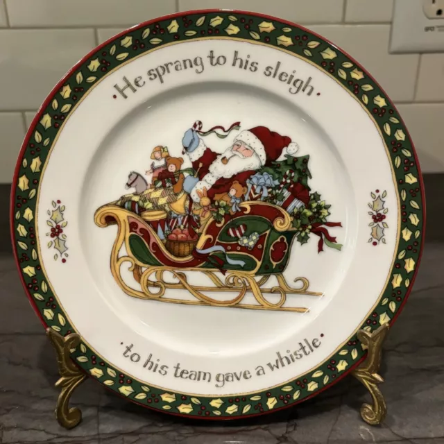 A Christmas Story Portmeirion salad plate 8" He Sprang to His Sleigh Series 4