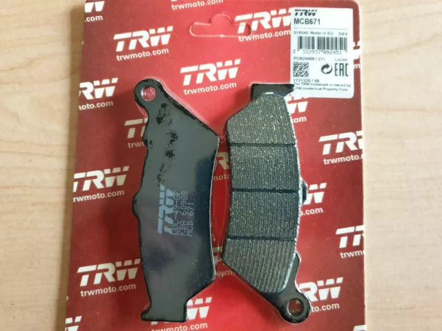 TRW Lucas Bremsbelag Bremsbeläge MCB671 BMW 1200 1250 GS Ducati Triumph hinten