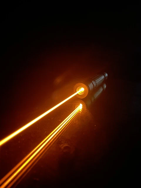 591nm Golden Yellow Laser Pointer (“Pineapple” Style Host - Near 589nm) - USA!