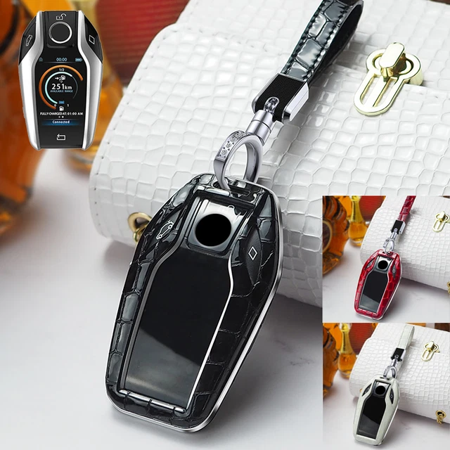 ABS Leather Car Remote Display Key Fob Case Cover For BMW 5 6 7 X3 X5 X6 G11 G30