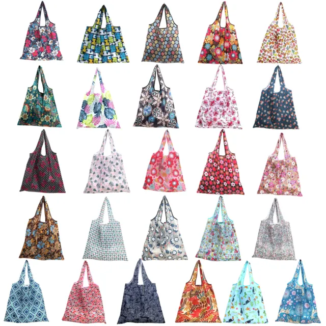 Shopping Tote Bag Anti-fade Eco-friendly Portable Large Folding Shopping Bag