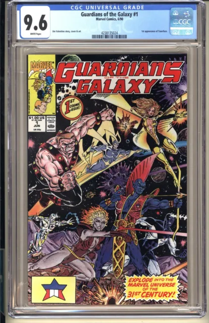 Guardians of the Galaxy #1  CGC 9.6 WP NM+  Marvel Comics 1990 1st app Taserface