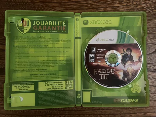 Fable III (Microsoft Xbox 360, 2010) Disc Only