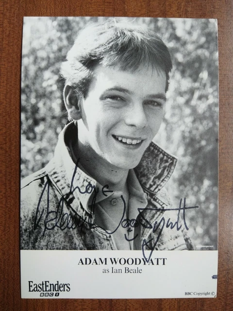 ADAM WOODYATT *Ian Beale* EASTENDERS HAND SIGNED AUTOGRAPH FAN CAST PHOTO CARD