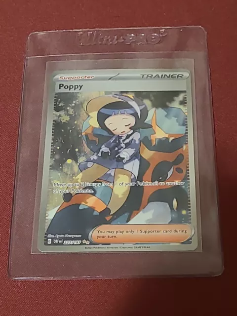 POPPY 220/197 OBSIDIAN Flames Full Art Rare Pokemon TCG Card - MINT $14.95  - PicClick AU