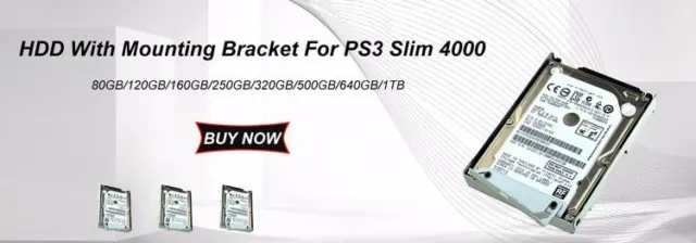 Disque dur interne pour Sony PS3, PS4 Pro, Slim, Console de jeu