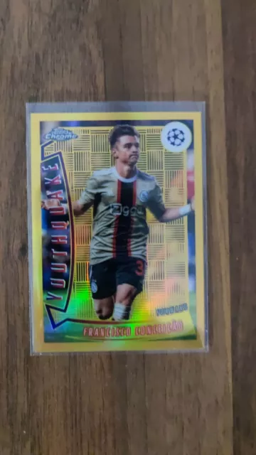 Topps Chrome Ucc 2022-23 Francisco Conceicao YQ-3 Youthquake Ajax Rookie /50 Goal