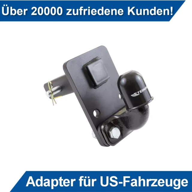 Für Jeep Wrangler Anhängerkupplung Adapter für US-Fahrzeuge Niveauregul. 50x50mm