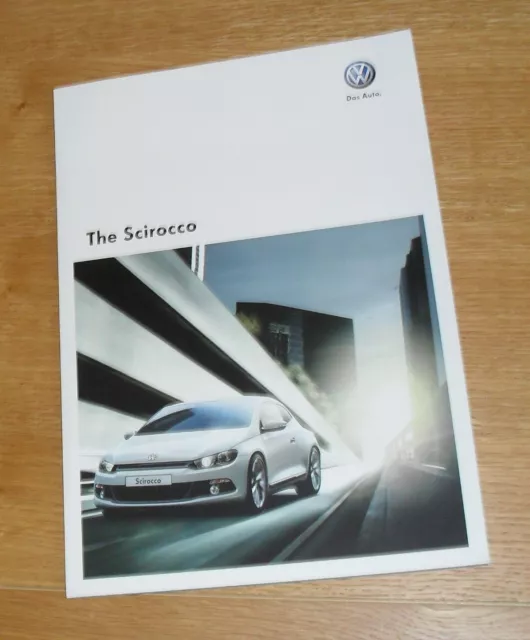 Volkswagen VW Scirocco Brochure 2009 - 1.4 2.0 TSI 2.0 TDI 140ps 170ps GT